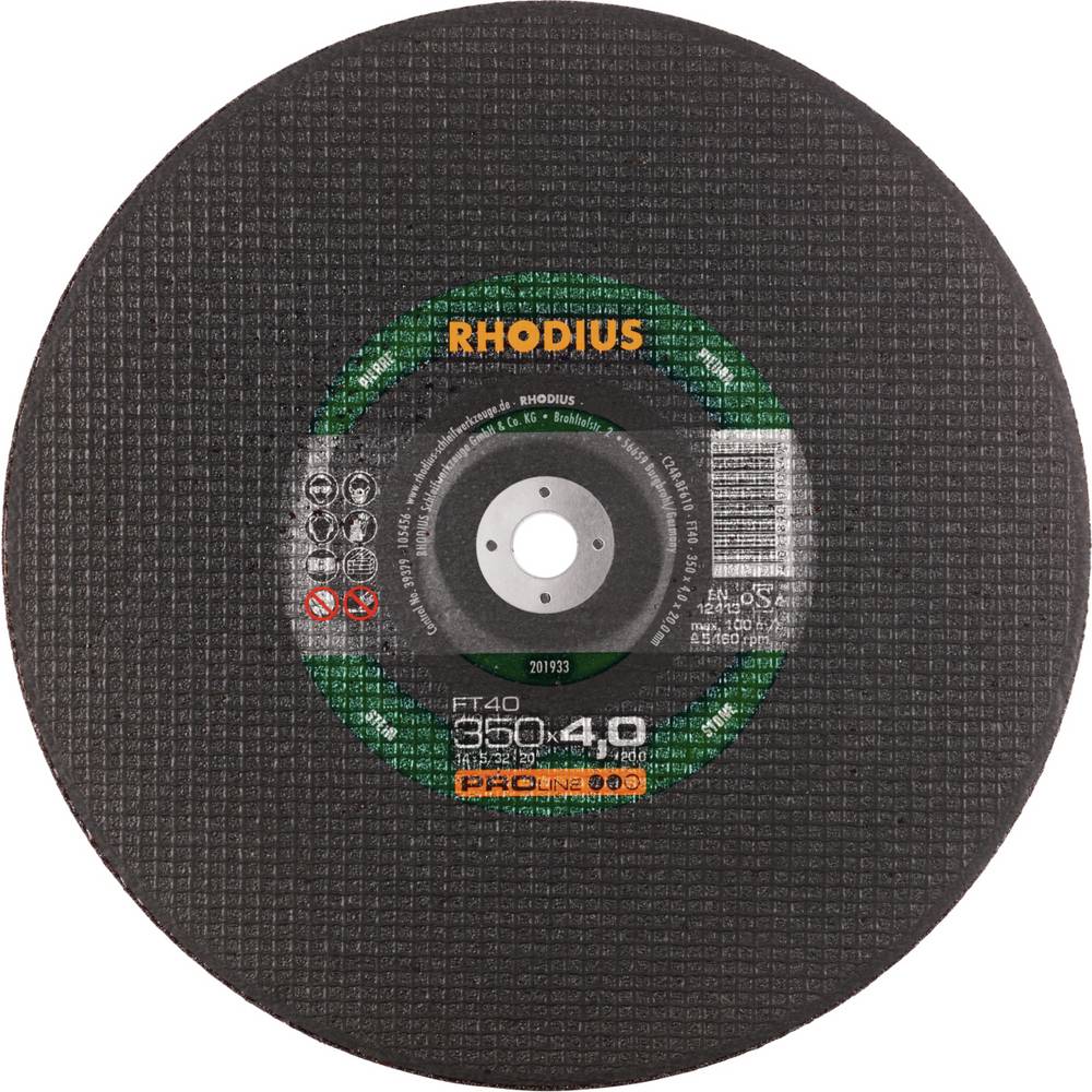 Диск карбофлекс RHODIUS, F41 FT40, 350 x 4.0 x 20.00 / 201933 Диск карбофлекс RHODIUS, F41 FT40, 350 x 4.0 x 20.00 / 201933